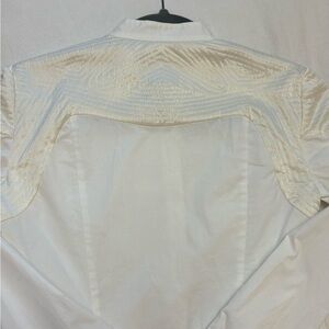 A/X Armani Exchange Cream Button-Up Shirt